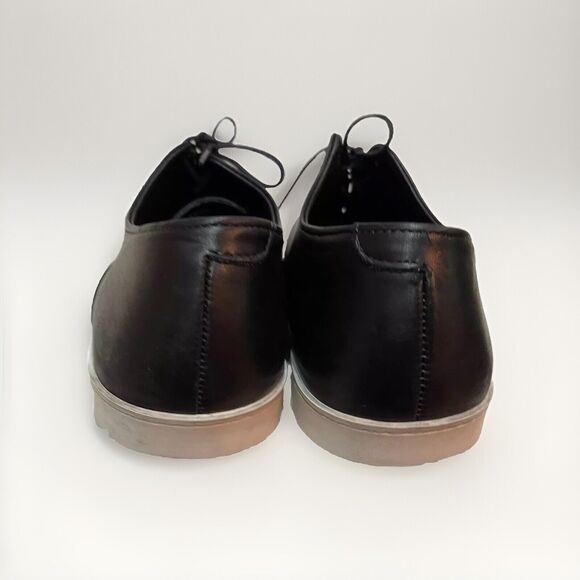 Mens Allen Edmonds Park Avenue Black Leather Cap-toe Oxford Dress Sneakers-10 main image 4